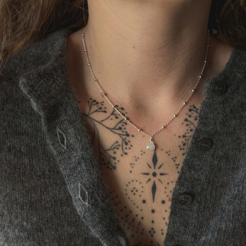 collana goccia - Pietra di Luna